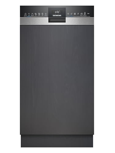 Siemens SR53ES25KE iQ300 teilintegrierter Geschirrspüler, 45 cm, 10  Maßgedecke, smartStart, varioSpeed Plus, autoOpen dry, besonders leise, gebürsteter Stahl