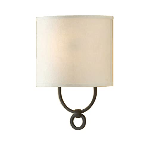Lámpara de techo, aplique de pared, iluminación de pared, lámpara de pared industrial vintage, pantalla textil, aplique de pared, luz de noche interior para dormitorio, estudio, pasillo, res