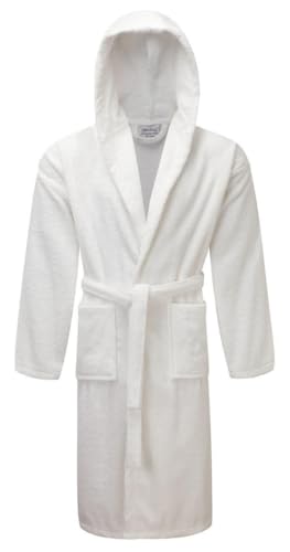 Vozbi Hooded Dressing Gown - Terry Towelling Bathrobe - Soft & Ab...