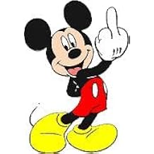 Mickey Flipping the Bird- Vinyl Sticker Decal Several Sizes to Choose from for Cars Trucks Vans Walls Laptop