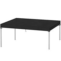 VANSHEIM Tischplattenabdeckung Schutzhülle für Tischplatte Gartentischabdeckungen Abdeckhaube Tisch Wasserdicht Gartentisch Abdeckung Rechteckig Gartentischhülle Abdeckplane Gartentisch 220x100x15cm