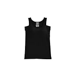 [ホカロン] あったかインナー タンクトップ レディース 綿混 カップ付 着る ブラック L