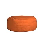 Chill Sack Bean Bag Chair - 5' Giant Memory Foam Lounge Chair with Soft Microfiber Cover – Cozy Furniture for Living Room, Dorm, & Kids' Rooms – Comfortable 5 Ft, Microsuede Lounge Sofa, Orange - Image 5