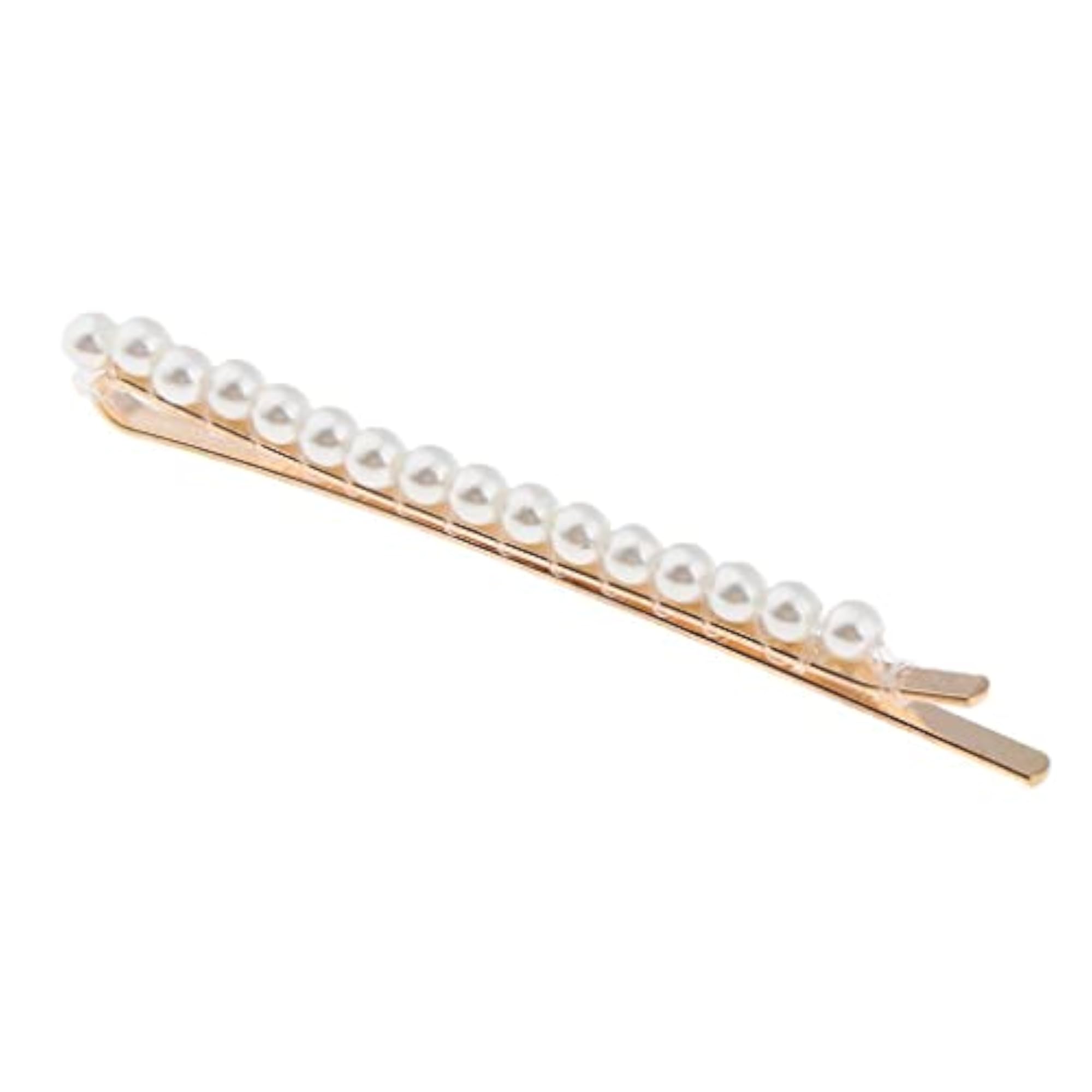 Elegant Pearl Decoration Hair Side Clips for Brides