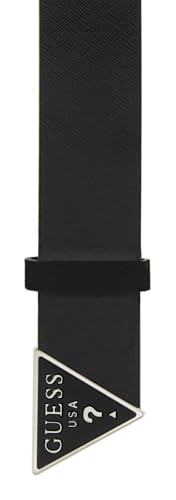 Ceinture GUESS cuir noir H35 W105 pour ajuster un costume