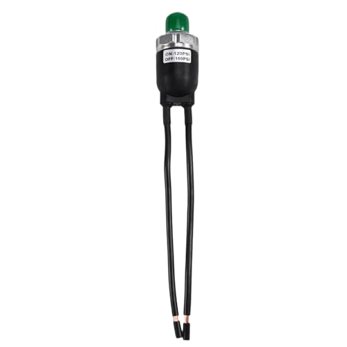 Mcnhbdgg Interruptor de Presión para Compresor de Aire con Cables de Calibre 12 AWG, 12 V, 20 A, 1/4 NPT, 120-150 PSI