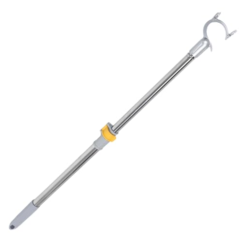 TOYANDONA Asta Stendibiancheria Telescopica Regolabile in Acciaio Resistente 53-78 CM Bastone per Abiti Allungabile Finitura Liscia Supporto per Asciugatura in Casa Balcone e Armadio