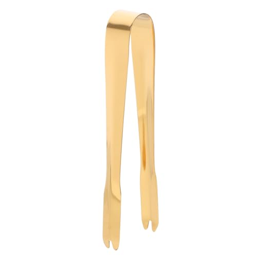 SOLUSTRE 10Pcs Stainless Steel Ice Tongs Multi Purpose Kitchen Bar Serving Utensils for Ice Sugar Cubes and Foods for Parties Picnics