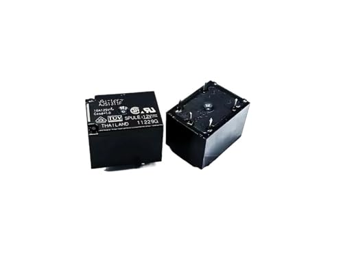 Relé JS1-12V-F de 12VDC y 5 pines, juego de 10 unidades de alta capacidad de 10A
