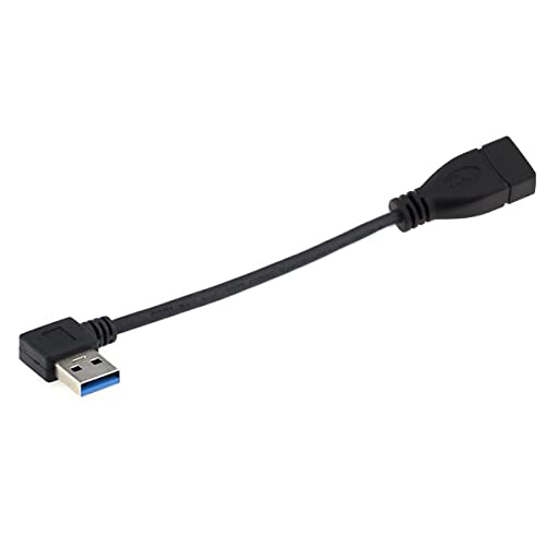 CY Right Angled USB 3.0 A Male to Female Extension cable, USB3.0 Angled Type