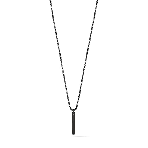 Mvmt Men's Monolith Necklace | Stainless Steel, Hook Closure | Silver #TOP23