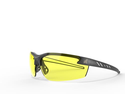 Edge Eyewear DZ112-G2 Safety Glasses, Black with Yellow Lens