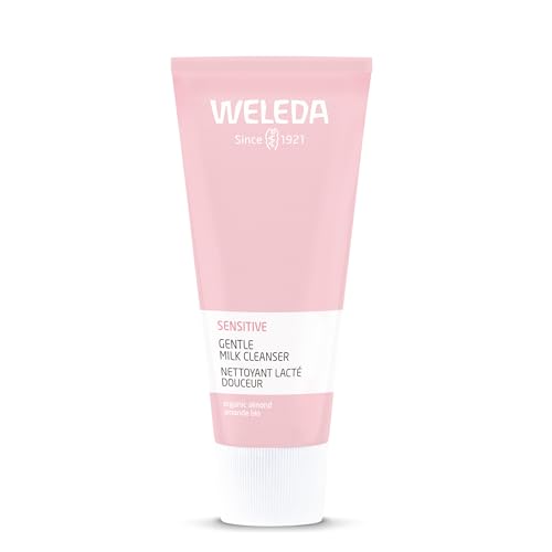 Weleda - Leche Limpiadora Calmante Almendra, Limpia Suavemente la Piel y Regula el Equilibrio Hidrolipídico, con Aceite de Almendras Dulces y de Hueso de Ciruela, Natural, Sin Perfume - 75 g