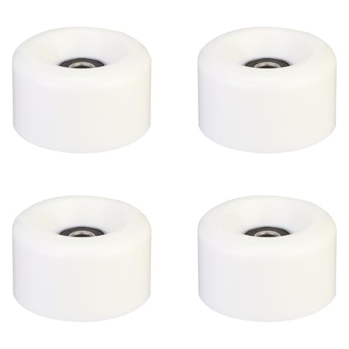 GOOHOCHY 4Pcs PU Double Row Roller Skate Wheels with Bearings Durable Skating Wheels for Indoor and Outdoor Use Skates Accessories for Quad Skating