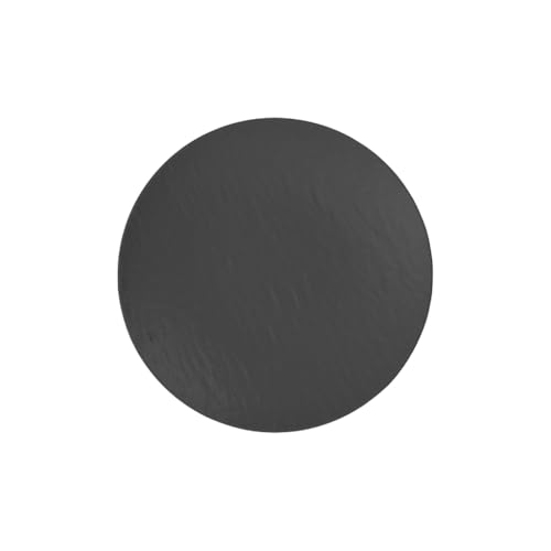 Villeroy & Boch - Manufacture Rock Gourmetteller 25 cm Schwarz, Spülmaschinenfest, Mikrowellensicher, Teller Schwarz, Esseller, Servierteller, Pizzateller, Servierplatte, Geschirr, Premium Porzellan
