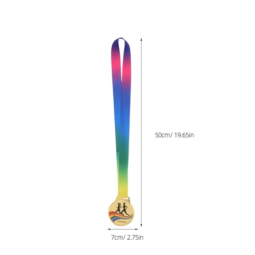 Medallas para maratón de competición juego de 3 piezas de metal con cordones 2