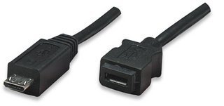 Nippon Labs Black 6 Ft. USB Cable A/Male To A/Female Extension USB Cable Model USB 6 MF BK - View #2