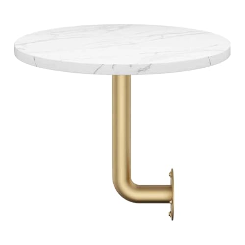 Table d'appoint ronde murale en fer avec plateau moderne 40cm - 2