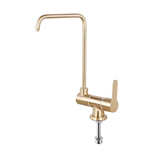 Robinet de cuisine eau froide or brossé pour carafe et boisson