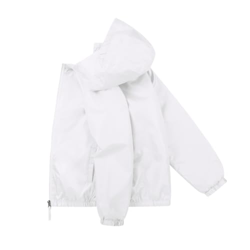 Image of SNOW DREAMS Boys Waterproof Rain Jacket Windbreaker Lightweight Coat Kids Raincoat Outerwear