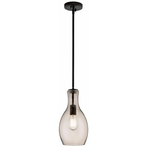 Suspension Everly Kichler 42475CHCLR en chrome et grand cylindre de verre haut de gamme