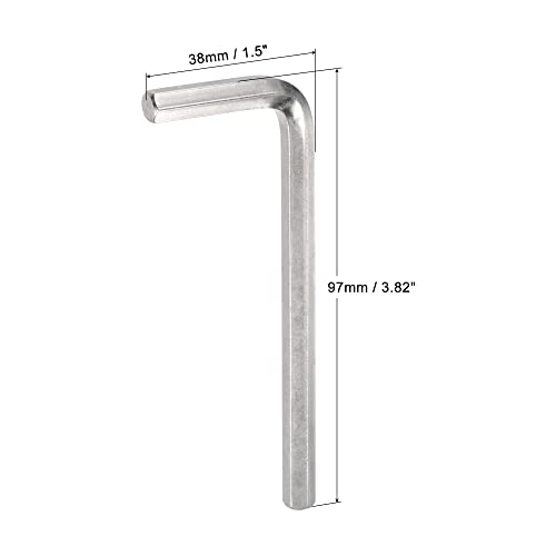 Uxcell 1/4" Hex Key Wrench, L Shaped Long Arm Cr-V Repairing Tool #TOP1