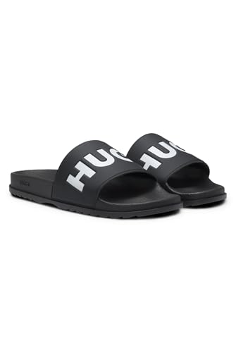 Hugo Para Hombre. 50498352 Chanclas Logo Tira Negro (36), Plano, Ninguno, Casual, Beachwear - 4