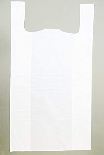 Plastic Grocery Take Out Bags Jumbo Size 15"x7"x27" White 500 Count Extra Large Bag