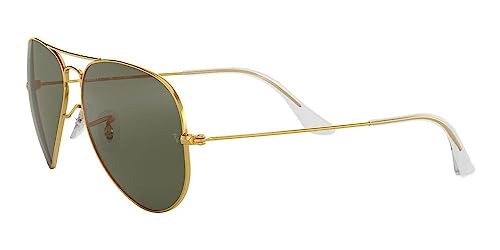 RAY BAN RB 3025 001/58 RAYBAN NATURAL GREEN POLARIZED LENS & ARISTA FRAME SIZE 55-14-135 SUNGLASSES3