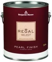 Benjamin Moore Regal Select Interior Pearl Paint Pearl Finish White 1 Qt