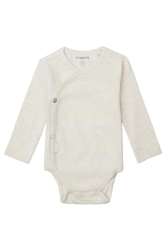 Noppies Unisex baby sparkdräkt Rib Nino långärmad overall, Havmeal melange – P611, 68