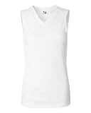 Badger Sport White Youth XL Sleeveless Wicking Tee