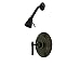 Kingston Brass KB2635MLSO Milano Tub and Shower Faucet, 7-1/2", Oil Rubbed Bronze