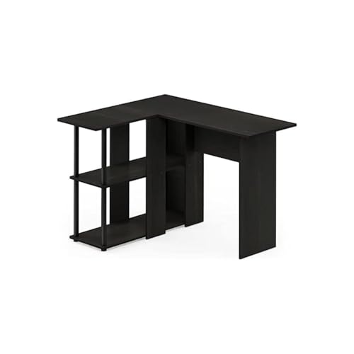 HomeStock Southwestern Sanctuary L-Shape Desk with Bookshelf - Finish: French