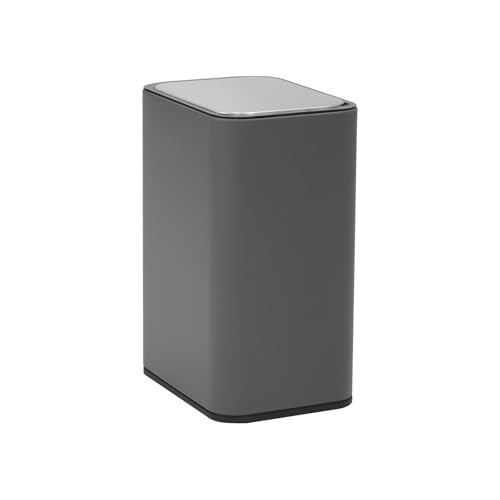 SVITA SE13L Sensormülleimer Abfalleimer Kücheneimer Automatik Mülleimer rechteckig mit Bewegungssensor Stahl 13l freistehend automatisch Grau