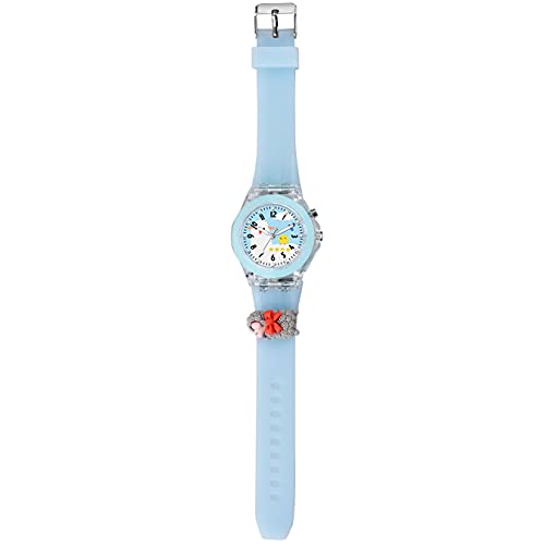 SWADESI STUFF Cute Cartoon Multi Color Lights Rubber Strap Kid Analog Watch For Girls (Sheep), Multi-Color Dial, Multi-Color Band