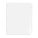 Blue Summit 3 Ring Binder Dividers with Tabs, Reinforced Edge, 1/8 Cut, Letter Size, 8 Tab Dividers for 3 Ring Binder Bulk, White, 12 Sets, 96 Pack