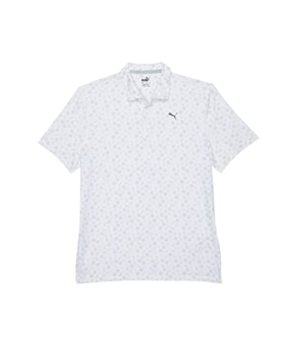 PUMA Boy's Mattr Beach Trip Polo (Big Kids) Bright White/High-Rise XL (18-20 Big Kid)