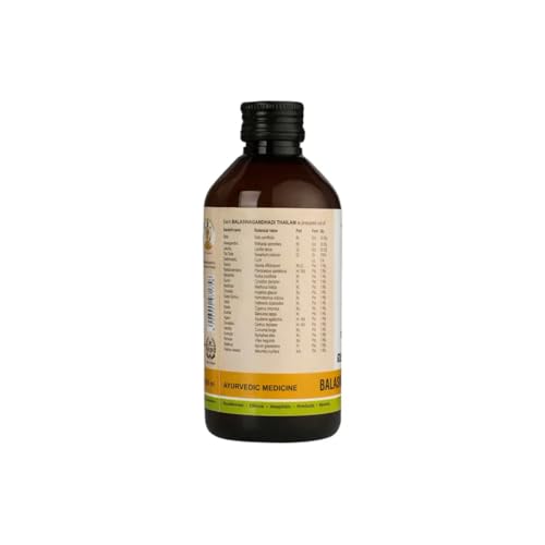 Image of KERALA ayurveda Balaswagandhadi Tailam 200ml | Improved Muscle Strength| Relieves Weakness & Tiredness After Illness | Herbal Massage Oil | With Bala, Aswagandha, Laksha, and Sesame Oil