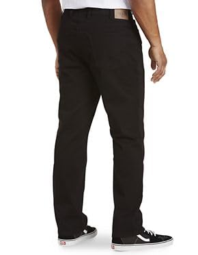 True Nation by DXL Men's Big and Tall Black Athletic-Fit Stretch Jeans2
