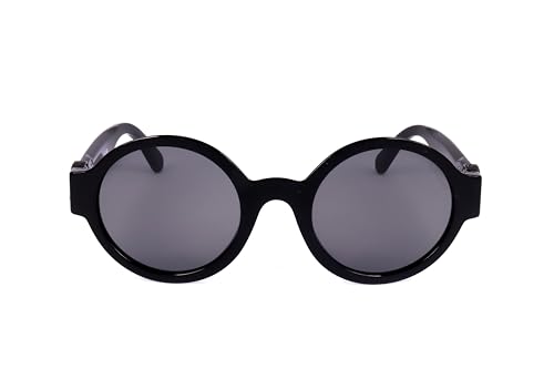 Sunglasses Moncler ML 0243 Atriom 01A Shiny Blac, Gunmetal Logo/Smoke Lenses3