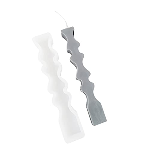Focal20 3d pillar candle mold, stand long wave silicone…