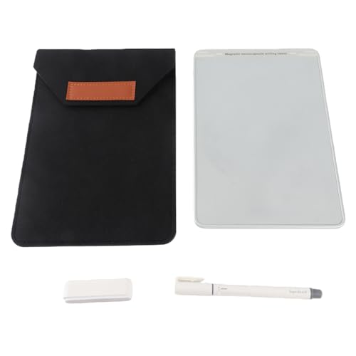 Tableta de escritura LCD de aleación de aluminio con bloc magnético y lápiz de 0,7 mm