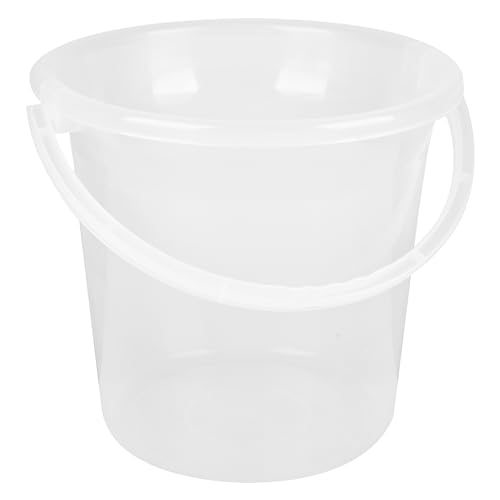 Kuber Industries 18 LTR Plastic Bucket | Strong Bathroom Bucket |Bathing,Water Storage | Bathroom Bucket | Plain| Transparent