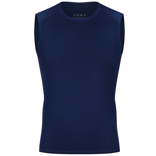 Youth Boys Sleeveless Compression Shirt Basketball Football Undershirt Quick Dry Kids Athletic Tank Tops for Workout