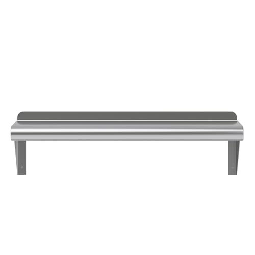 Image of AmGood 8 in. x 24 in. Stainless Steel Wall Shelf | NSF | Metal Shelving | Garage, Laundry, Storage, Utility Room | Restaurant, Commercial Kitchen
