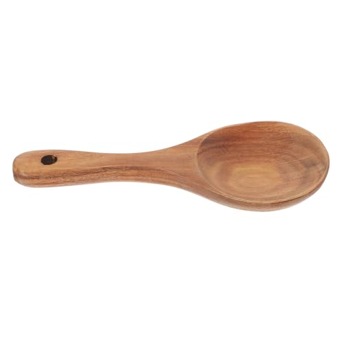 BRIGHTFUFU Wooden Rice Paddle Serving Spoon for Cooking Kitchen Utensil for Preparation and Serving Scratch Resistant and Design