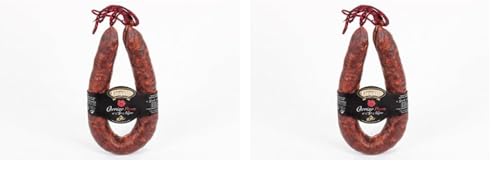 Embutidos Ezequiel Chorizo al Ajo Negro Picante Ezequiel 425 Gramos (Paquete de 2)