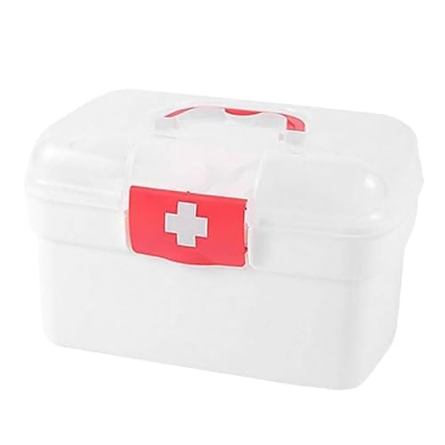AMSLSIU Organizador profesional de botiquín de primeros auxilios familiar con amplio espacio y hebilla a presión, ideal para el hogar. Botiquín portátil primeros auxilios para viajes.