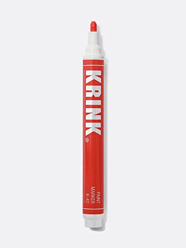 Krink K-42 Orange Paint Marker - Vibrant And Opaque Fine Art Paint Pen For Any Surface - Permanent Marker With Alcohol-Based Paint For Metal Glass Paper Painted Surfaces And More #TOP10